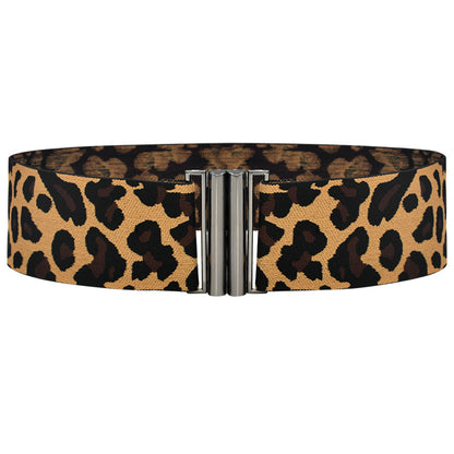 Belt leopard print