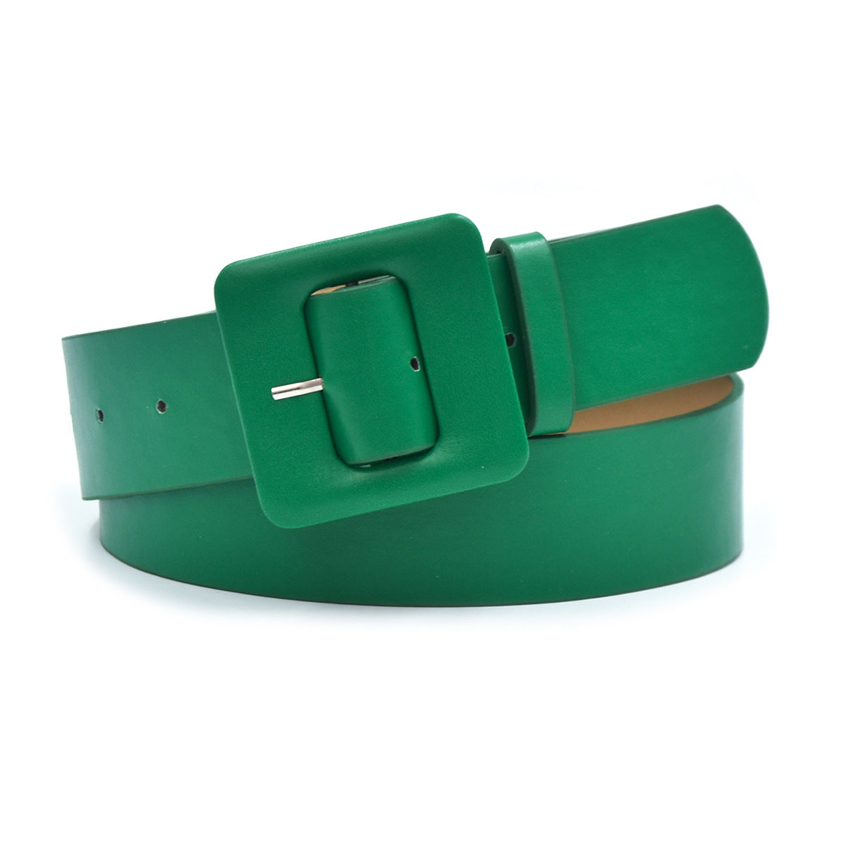 Non-porous square bag buckle belt
