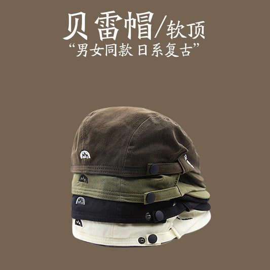 Gorra de vendedor de periódicos estilo británico retro 