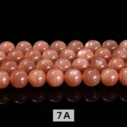 7A sun stone loose beads DIY