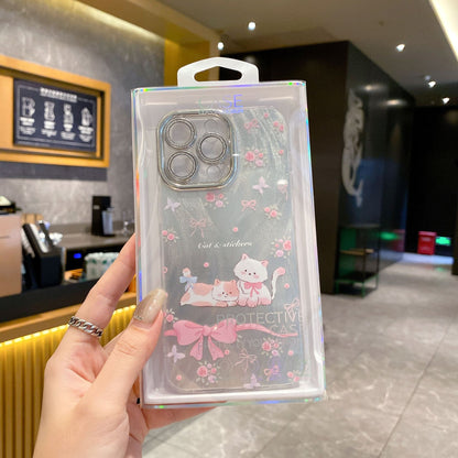 Funda de plumas de precisión OPPO Reno12 Pro A58 A72 Dibujos animados 