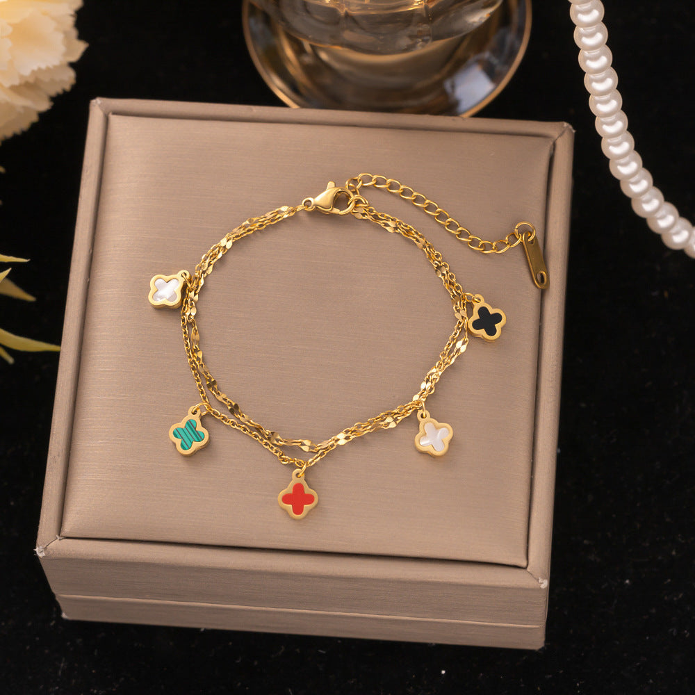 18K Gold Titanium Steel Bracelet