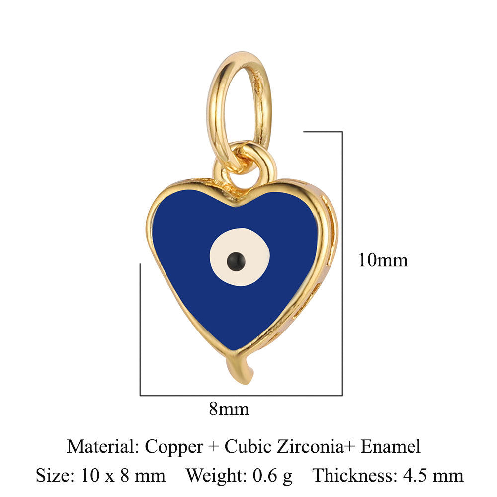 Cobra small fish copper zircon pendant.