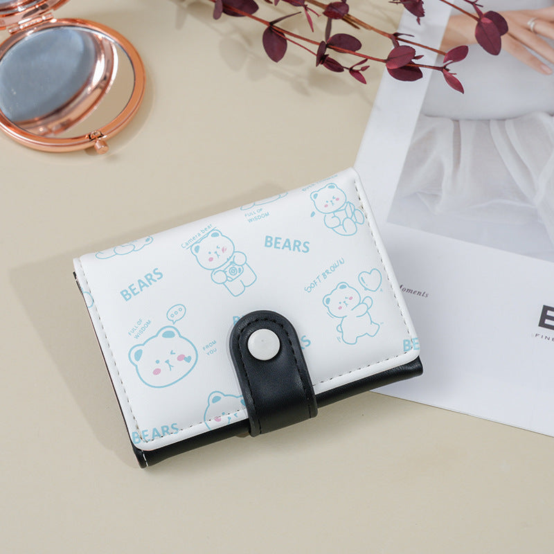 Girl wallet short cartoon