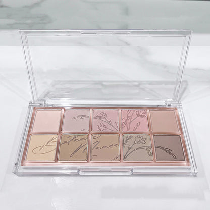 Paleta de sombras de ojos de 10 colores 