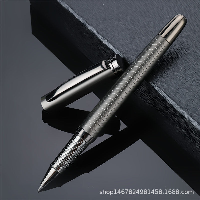 Black 0.5mm ballpoint pen/roller pen/metal signature pen