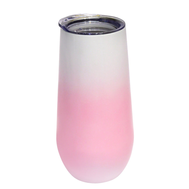 Anti-drop long-necked champagne glass