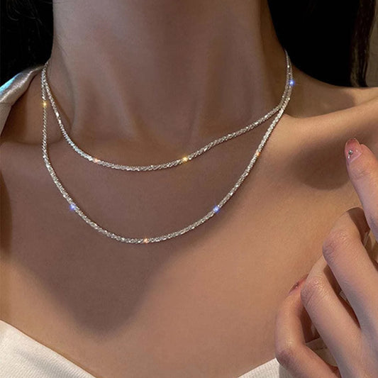 Sparkling Cauliflower Collarbone Necklace