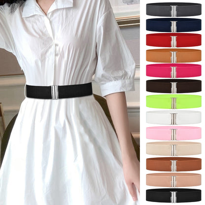 Elastic waist seal jewelry belt