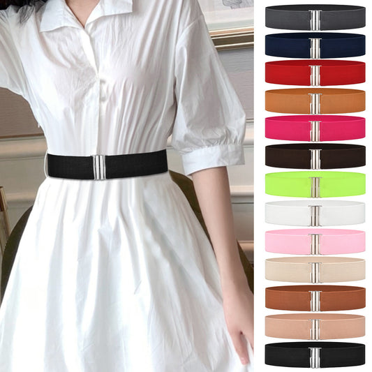 Elastic waist seal jewelry belt