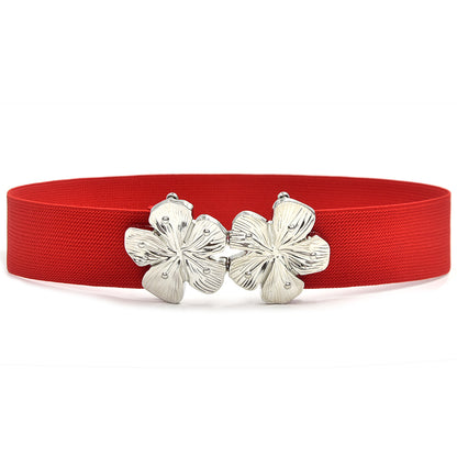 Simple pair of buckle belt women