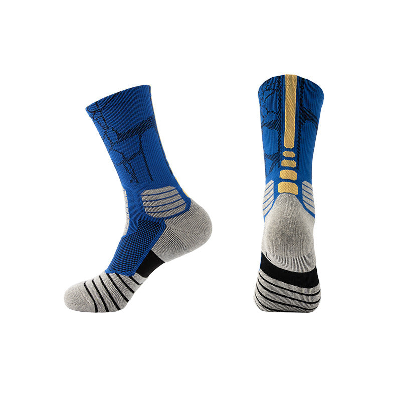 Elite Basketball Socks Mid-Length Thick Non-Slip