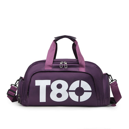 Dry and wet separation fitness bag short trip bag