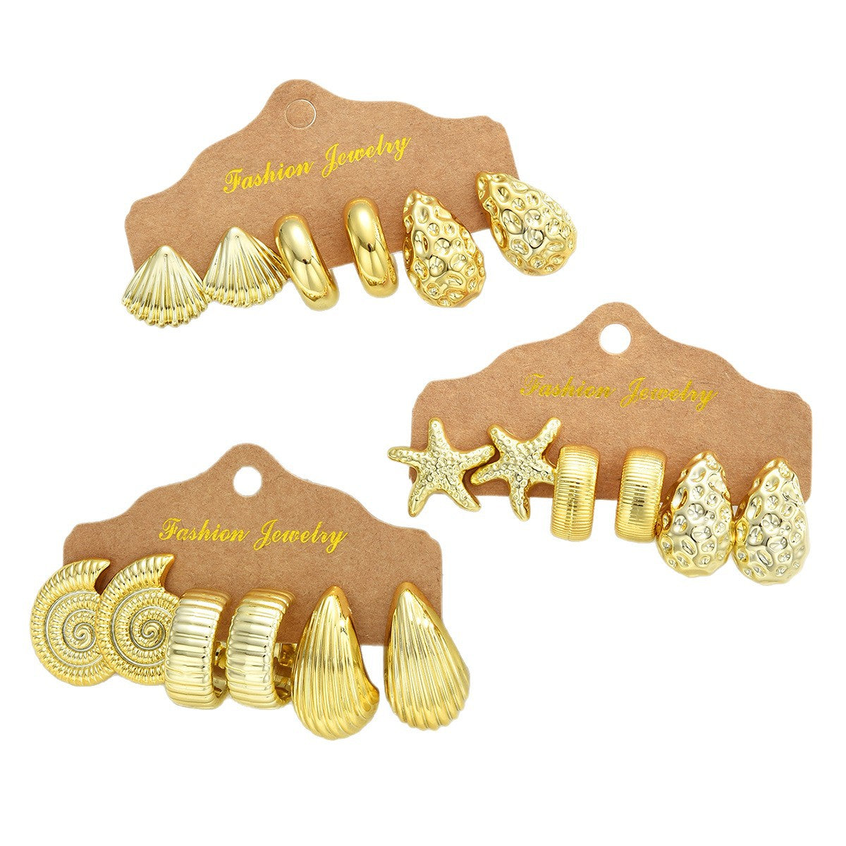 Geometric Twist Earring Set