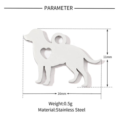 20 pcs/pack frog elephant bat titanium steel DIY pendant