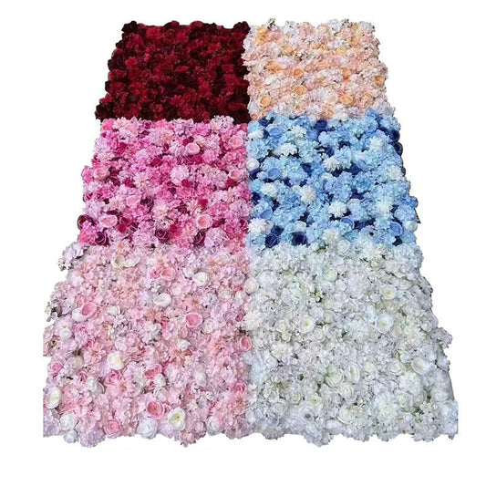 Pared de flores artificiales de 1*1m 