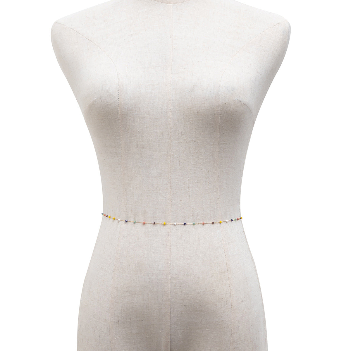 Bohemian Color Rice Bead Single Layer Fringed Waist Chain
