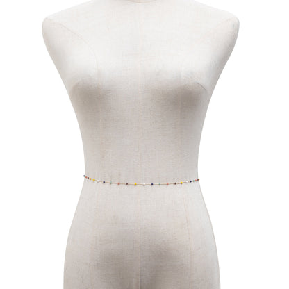 Bohemian Color Rice Bead Single Layer Fringed Waist Chain
