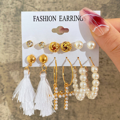 Acrylic Earrings Set 6 Pairs