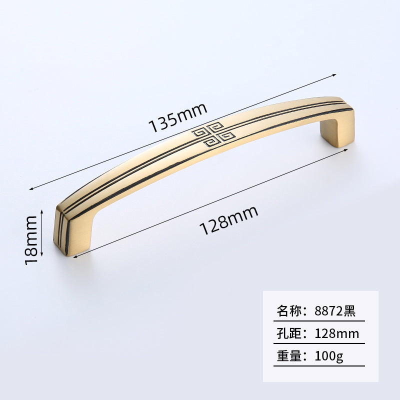 Cabinet door new Chinese brass handle