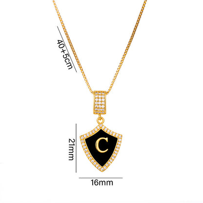 Alphabet Heart Pendant Necklace Wholesale Direct