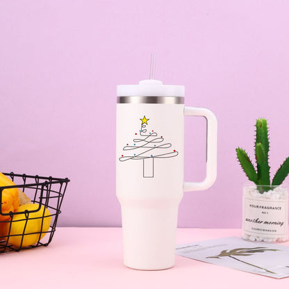 Christmas Series 40oz Double Layer Stainless Steel Thermos Cup