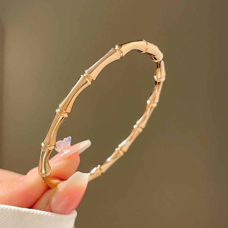 Four-leaf clover gypsy titanium steel bracelet