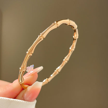 Four-leaf clover gypsy titanium steel bracelet