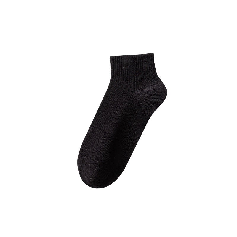 Calcetines tobilleros transpirables de algodón para hombre de primavera-otoño-verano 
