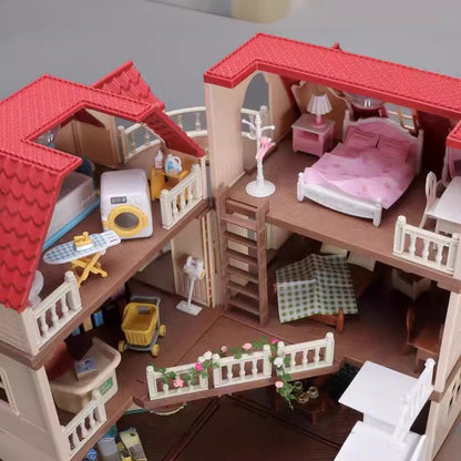 Forest Family Dollhouse Toy Villa