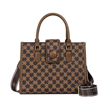 Printed letter large capacity tote bag