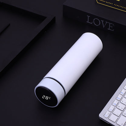 Stainless steel LED intelligent temperature display cup