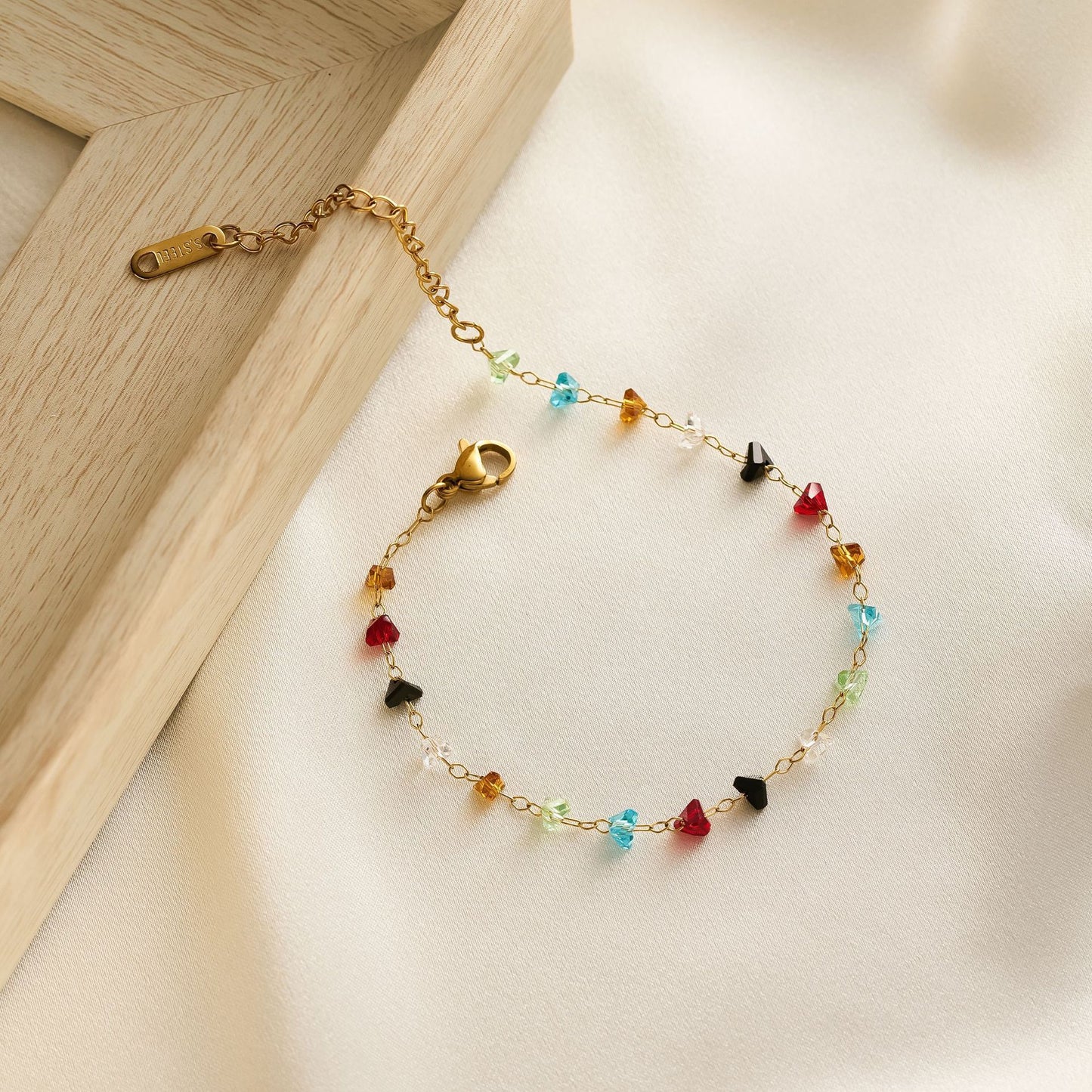 Women's Geometric Irregular Pebble Bracelet — 18K Gold-Plated, Non-Fading