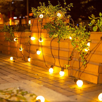 G50 low pressure bulb headlight string solar waterproof led