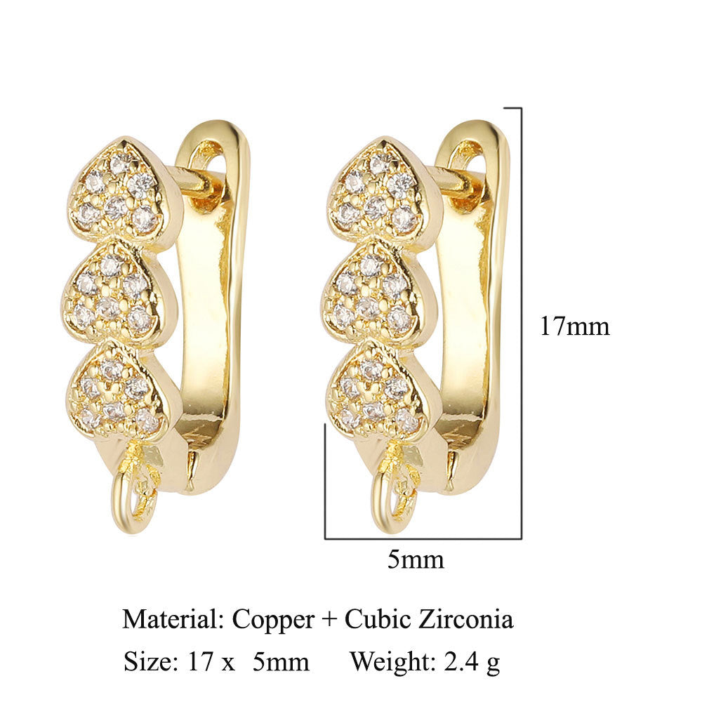 Round shell women's ear buckle