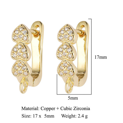 Round shell women's ear buckle