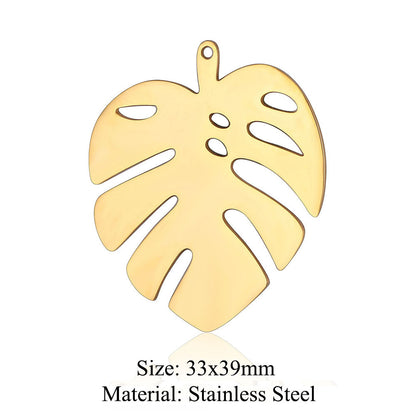 5 pcs/bag witch titanium steel pendant peach heart cross