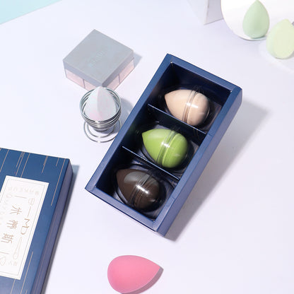 3 Fairy-Style Non-Latex Powder Puffs, Water Drop Gourd Shape