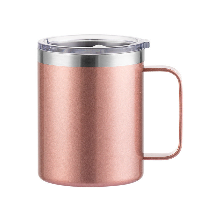 Vacuum water cup can be printed with logo.