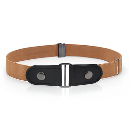 Faux Leather Slim Elastic Belt