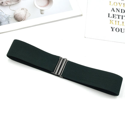 Red elastic waist seal wide belt