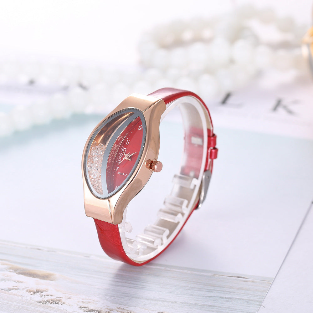 Digital Ladies Quartz Watch Red Gift Box