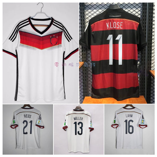Retro 2014 Alemania Inicio Götze 13 Möller 11 Kroos Reus Clásico Retro