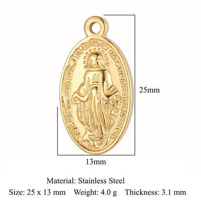 Accessories Buddha Head Angel Stainless Steel Pendant