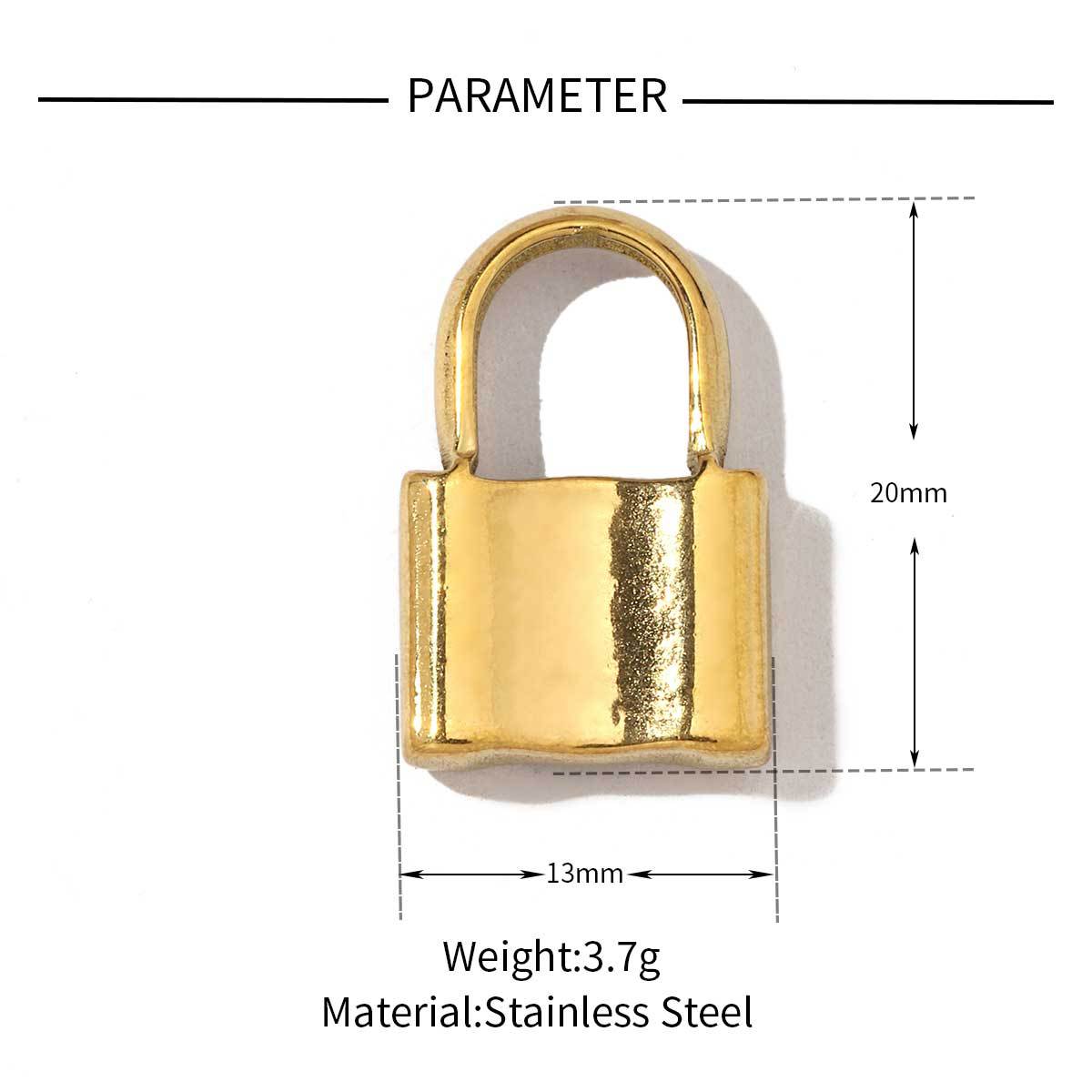 French bow cross titanium steel necklace pendant