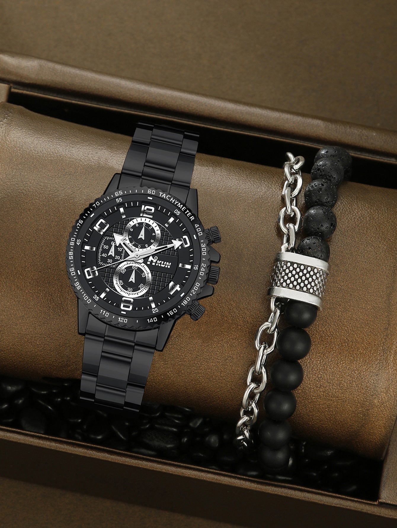 Automatic Mechanical Crown Bracelet Watch Set