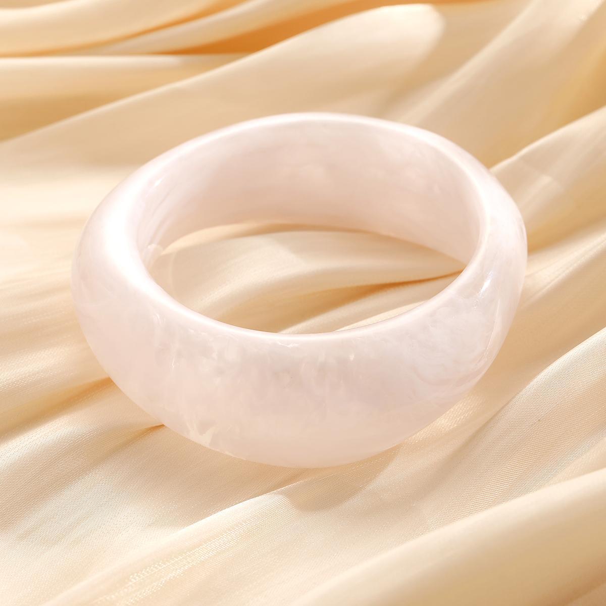 Irregular Acrylic Wide Bracelet