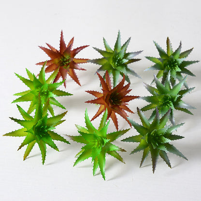 Simulation aloe succulent plant green small ornaments combination potted plant