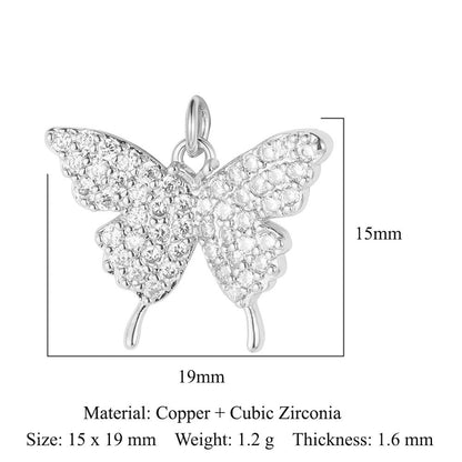 Bee Butterfly Dragonfly Copper Zircon Pendant Devil's Eye