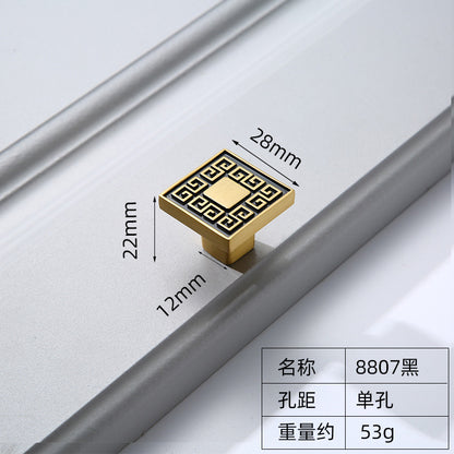 Solid brass cabinet door handle